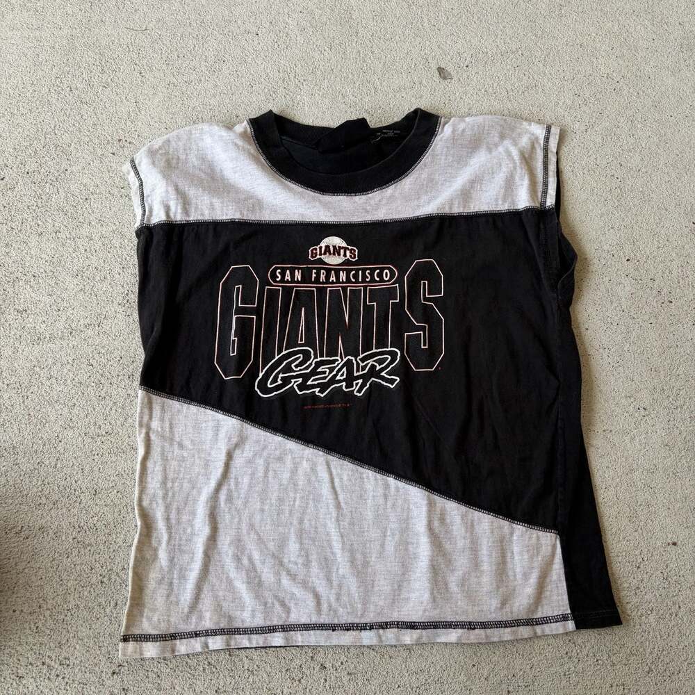 Vintage San Francisco Giants Shirt Mens XL Black 90s MLB Baseball Gear